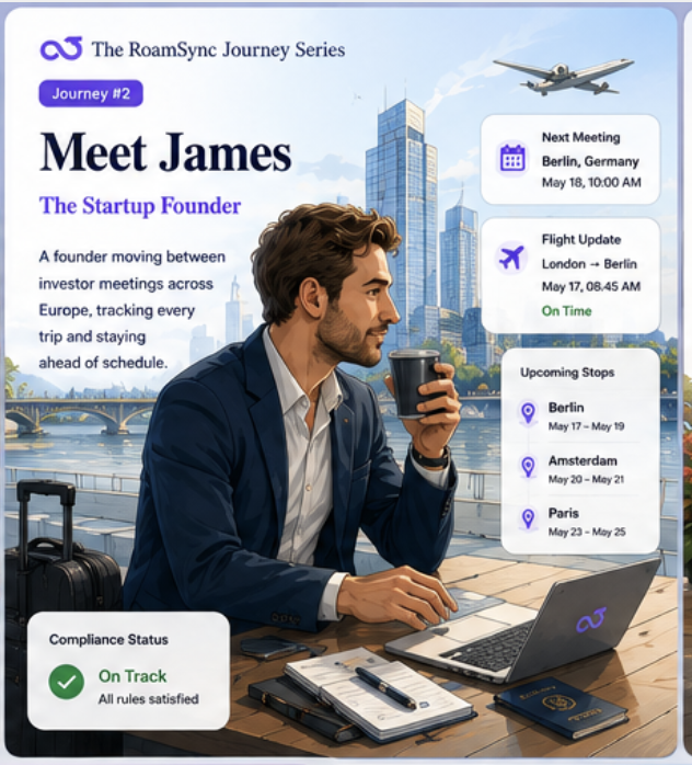 James's journey card